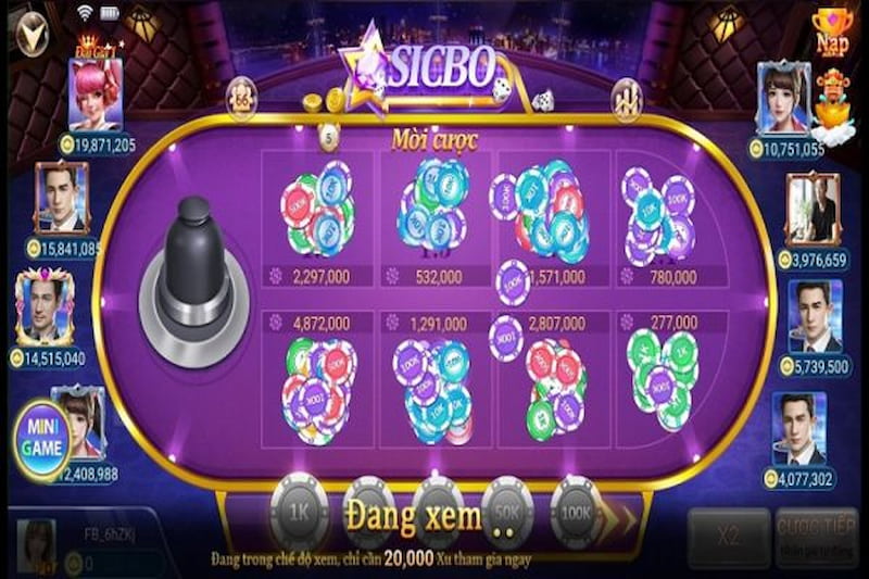 Sicbo game Iwinclub rất thu hút người chơi